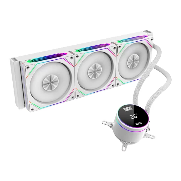 Dragos FrostBite 360 White ARGB Digital 360mm Intel-AMD Uyumlu Sıvı Soğutucu