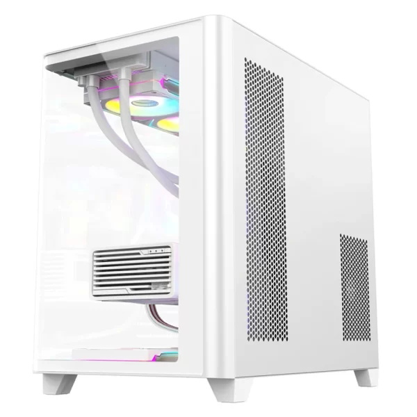 Dragos Ocean Curved Pro Beyaz v2 7x ARGB Fan Type-C 750W 80+ Temperli Cam Gaming ATX Mid Tower Kasa