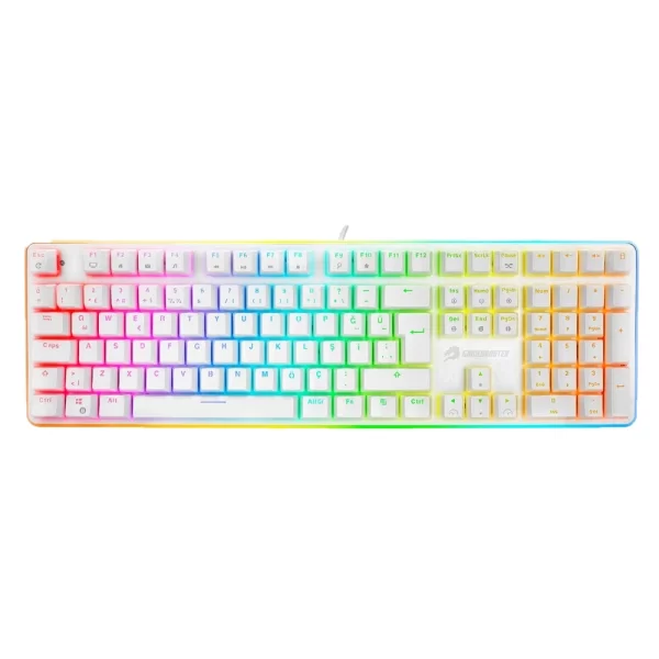 GameBooster G918 Fire Storm RGB Red Switch Beyaz Mekanik Gaming Klavye