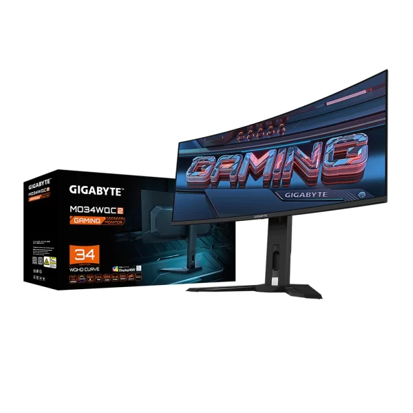Gigabyte 34 MO34WQC2 0.03 ms 240Hz FreeSync Premium Pro HDR 400 1800R Curved OLED UWQHD Gaming Monitör
