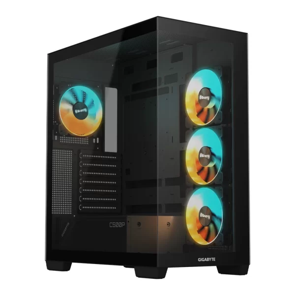 Gigabyte C500 Panoramic Stealth Glass USB 3.0 Type-C Siyah ATX Mid Tower Kasa