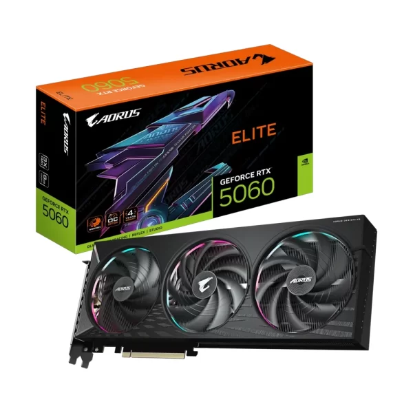 Gigabyte GeForce RTX 5060 Aorus Elite 8GB DLSS4 128 Bit GDDR7 Ekran Kartı