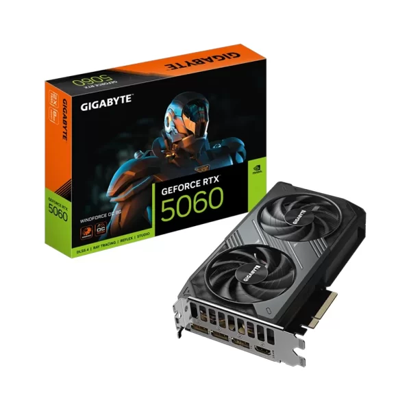 Gigabyte GeForce RTX 5060 WindForce OC 8GB DLSS4 128 Bit GDDR7 Ekran Kartı