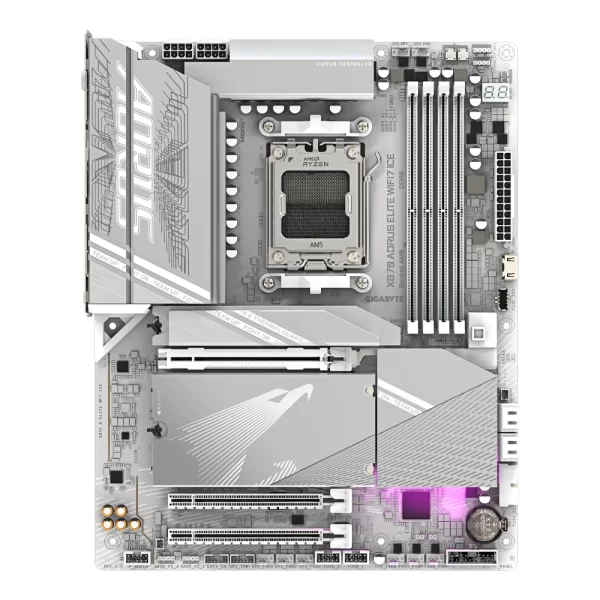 Gigabyte X870E AORUS ELITE WIFI7 ICE 8200MHz (OC) DDR5 M.2 AM5 ATX Anakart
