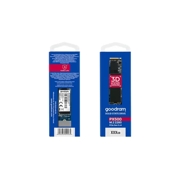 GoodRam PX500 1TB NVMe Gen3 3x4 3300/2700MB/s M.2 SSD