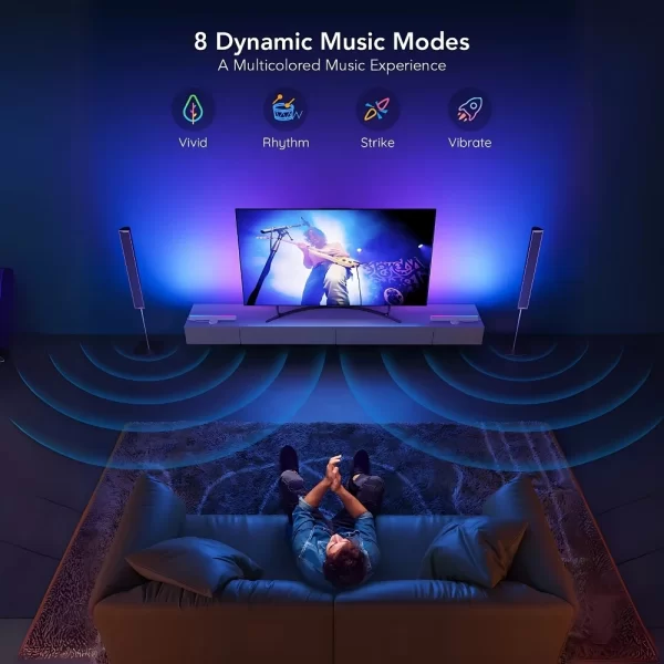 Govee RGBIC WiFi+BT Flow Plus Bar 2li