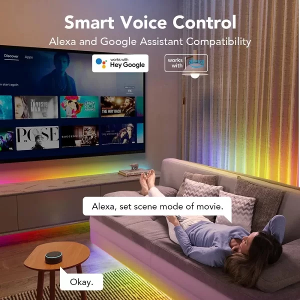 Govee RGBIC Wifi + BT LED Şerit Kaplamalı 5M