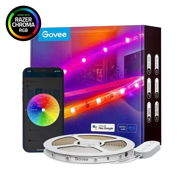 Govee RGBIC Wifi + BT LED Şerit Kaplamalı 5M