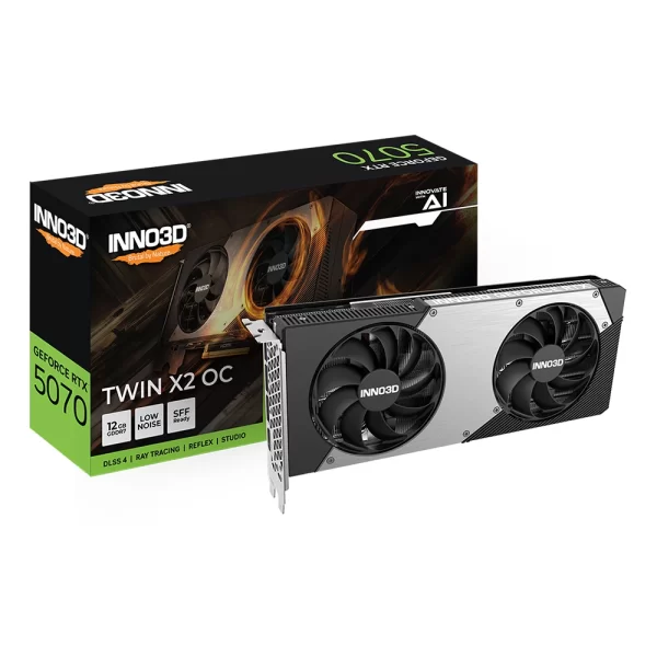 Inno3D GeForce RTX 5070 Twin x2 OC 12GB 192 Bit GDDR7 Ekran Kartı