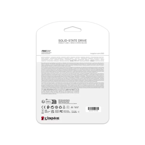 Kingston NV3 1TB NVMe Gen4 6000/4000MB/s M.2 SSD