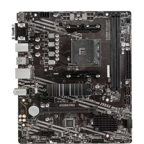 MSI A520M Pro 4600mhz(OC) RGB M.2 DDR4 AM4 Anakart