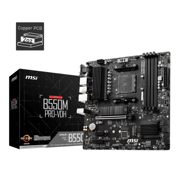 MSI B550M Pro-VDH 4400mhz(OC) M.2 mATX AM4 Anakart