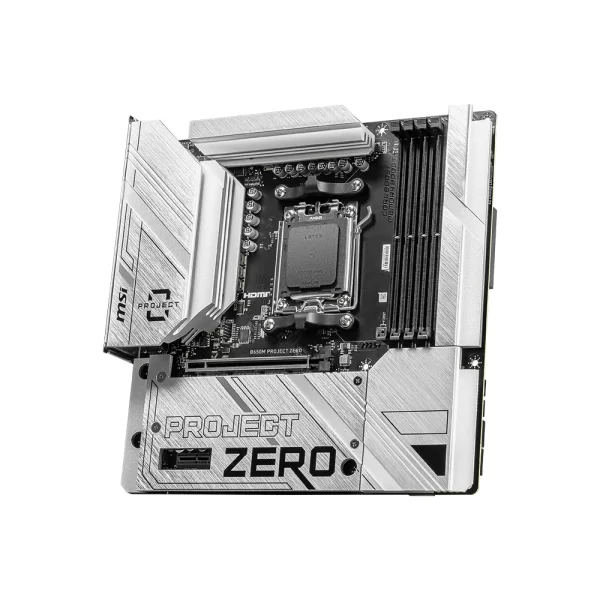 MSI B650M Project Zero DDR5 7600MHz (OC) M.2 AM5 mATX Anakart