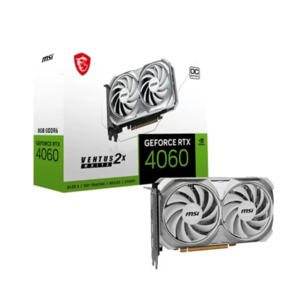 MSI GeForce RTX 4060 Ventus 2X White 8G OC 8GB GDDR6 DLSS 3 128 Bit Ekran Kartı
