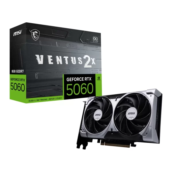 MSI GeForce RTX 5060 8G Ventus 2X OC 8GB DLSS4 128 Bit GDDR7 Ekran Kartı