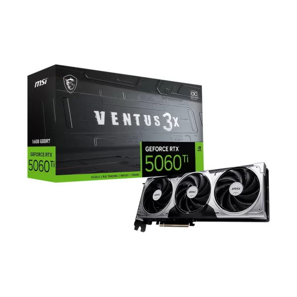 MSI GeForce RTX 5060 Ti 16G Ventus 3X 16GB DLSS 4 128 Bit GDDR7 Ekran Kartı