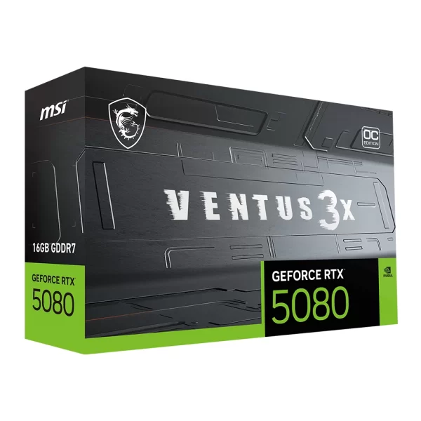 MSI GeForce RTX 5080 16G Ventus 3X OC Plus 16GB DLSS 4 256 Bit GDRR7 Ekran Kartı