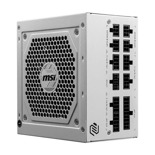 MSI MAG A850GL PCIE5 White 850W 80+ Gold PCIe5.0 Tam Modüler Beyaz Güç Kaynağı