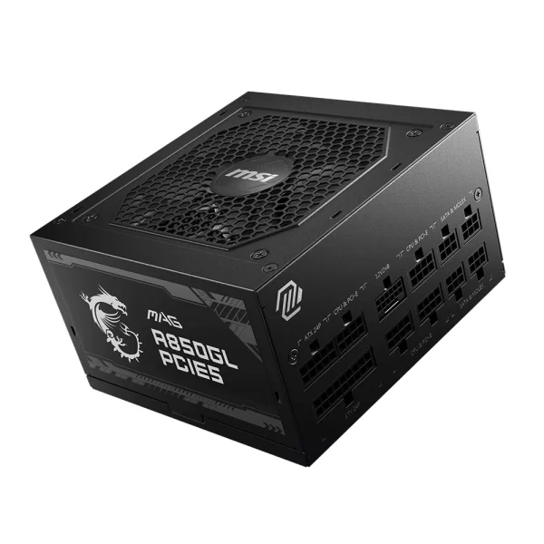 MSI MAG A850GL PCIE5 850W 80+ Gold PCIe5.0 Tam Modüler Siyah Güç Kaynağı