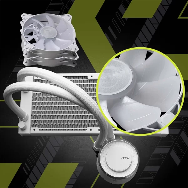 MSI MAG CoreLiquid E240 White ARGB Beyaz Intel-AMD Uyumlu Sıvı Soğutucu
