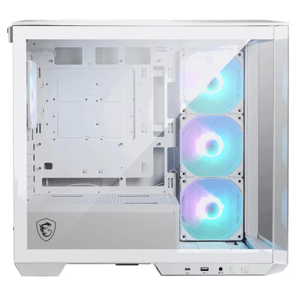 MSI MAG Pano M100R PZ White RGB Temperli Cam mATX Mid Tower Gaming Kasa