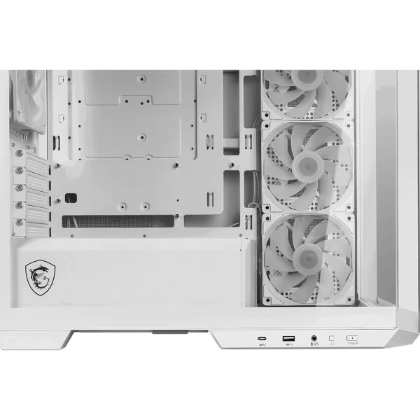 MSI MAG Pano M100R PZ White RGB Temperli Cam mATX Mid Tower Gaming Kasa