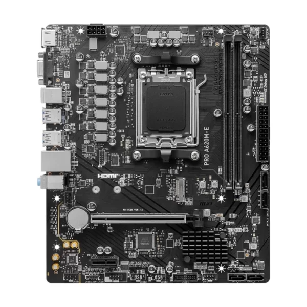 MSI Pro A620M-E 6400mhz(OC) M.2 AM5 mATX DDR5 Anakart