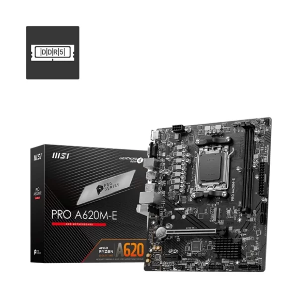 MSI Pro A620M-E 6400mhz(OC) M.2 AM5 mATX DDR5 Anakart