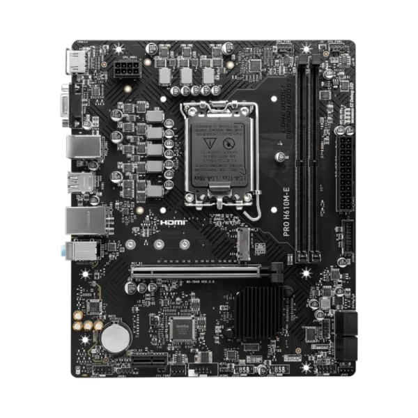 MSI Pro H610M-E DDR5 5600MHz (OC) M.2 1700p mATX Anakart