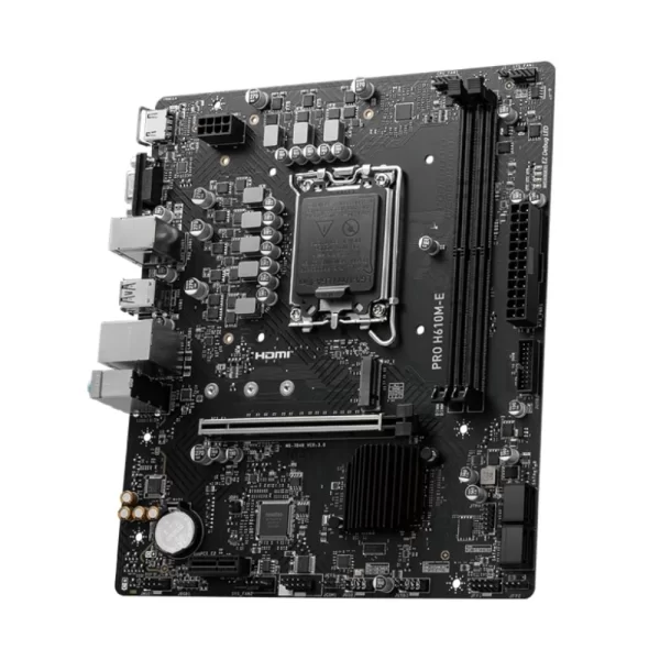MSI Pro H610M-E DDR5 5600MHz (OC) M.2 1700p mATX Anakart