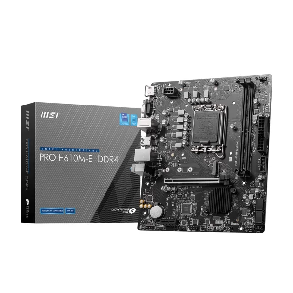 MSI Pro H610M-E DDR4 3200MHz (OC) M.2 1700p mATX Anakart