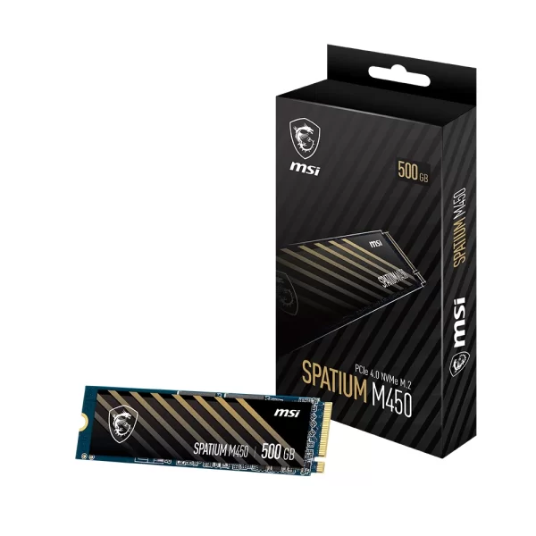 MSI Spatium M450 PCIe 4.0 NVMe M.2 500GB 3600/3000MB/s M.2 SSD