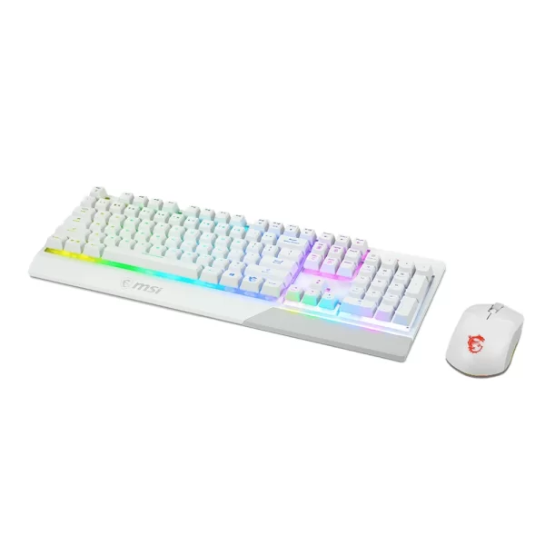 MSI Vigor GK30 Combo RGB + Clutch GM11 Beyaz Gaming Klavye Mouse Set