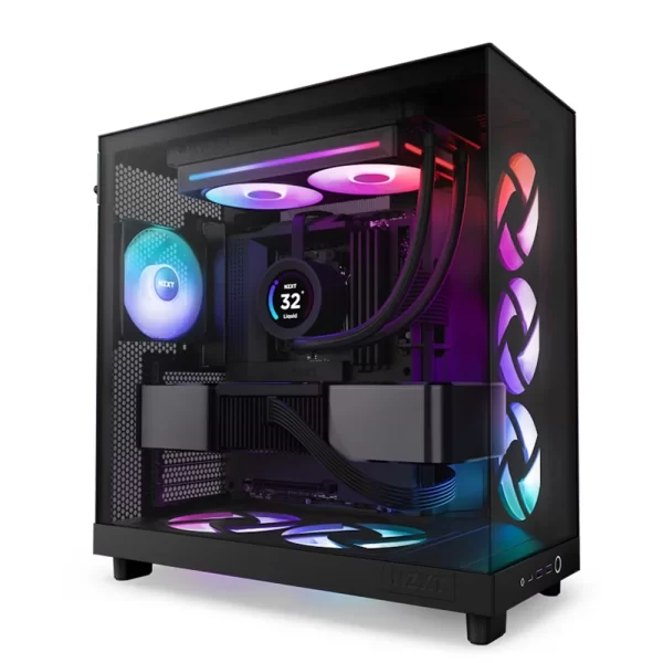NZXT F240 RGB Core 240mm Tek Çerçeveli RGB Siyah Fan Ünitesi