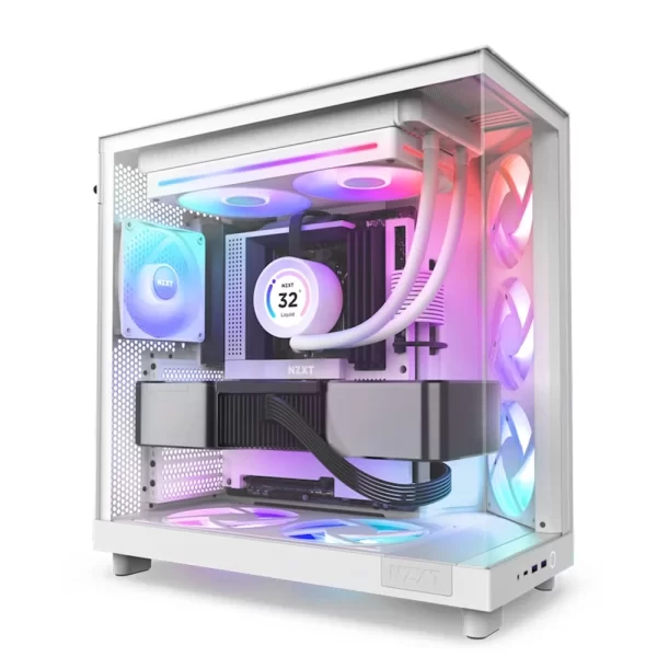 NZXT F280 RGB Core 280mm Tek Çerçeveli RGB Beyaz Fan Ünitesi