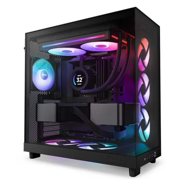 NZXT F280 RGB Core 280mm Tek Çerçeveli RGB Siyah Fan Ünitesi