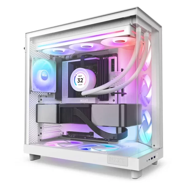 NZXT F360 RGB Core 360mm Tek Çerçeveli RGB Beyaz Fan Ünitesi