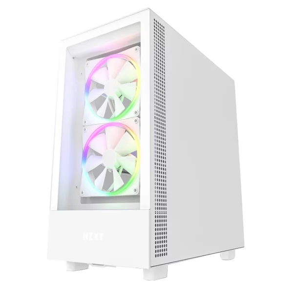 NZXT H5 Elite Beyaz Temperli Cam RGB USB 3.2 ATX Kasa