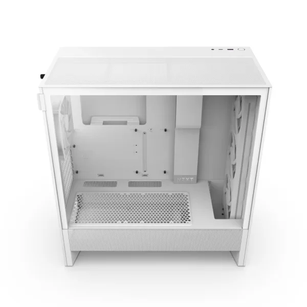 NZXT H5 Flow (2024) Beyaz RGB Temperli Cam USB 3.2 ATX Mid Tower Kasa