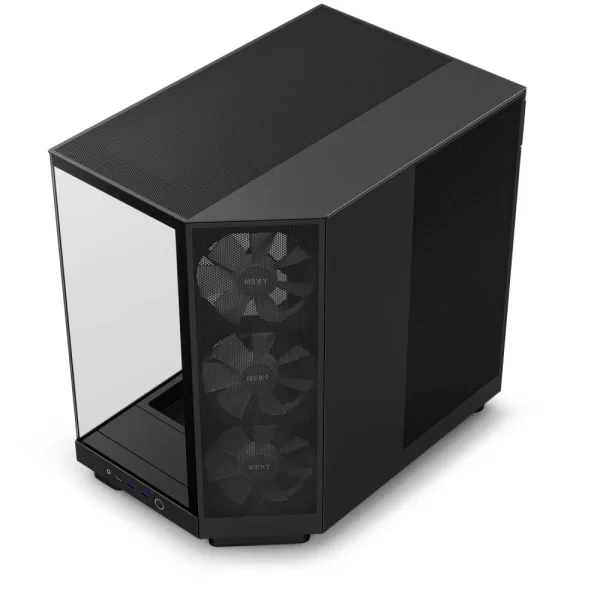 NZXT H6 Flow RGB Siyah Temperli Cam USB 3.2 ATX Mid Tower Kasa
