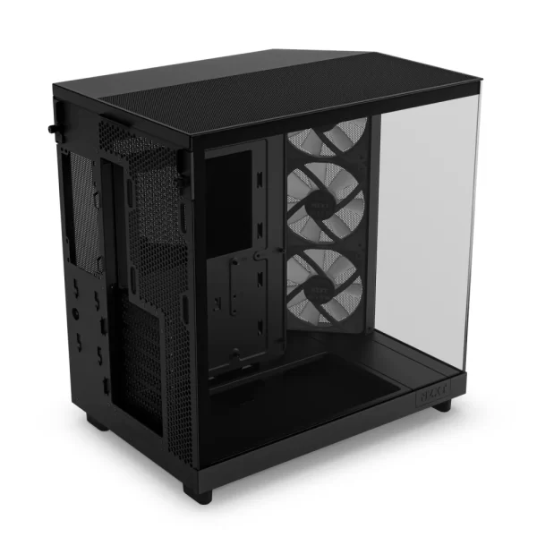 NZXT H6 Flow RGB Siyah Temperli Cam USB 3.2 ATX Mid Tower Kasa