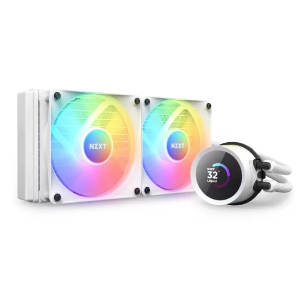 NZXT Kraken 240 White RGB AIO LCD 240 mm Intel-AMD Sıvı Soğutucu