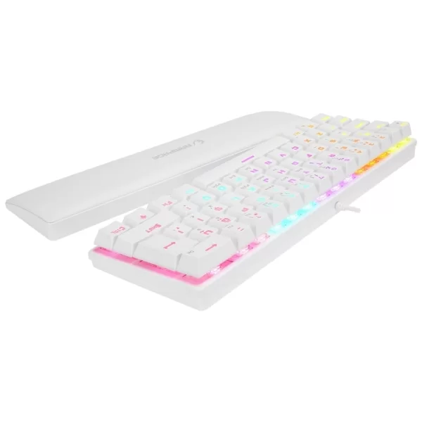 Rampage ALLY K11 Beyaz Rainbow Q Bilek Destekli Red Switch Gaming Oyuncu Klavye