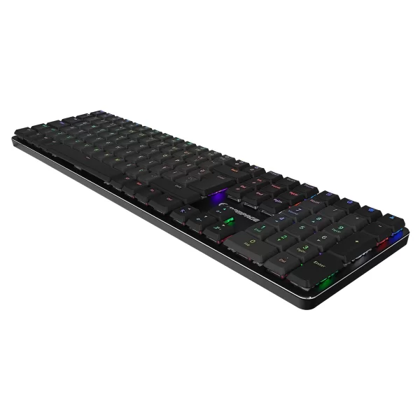 Rampage GRANITE PRO Rainbow Red Switch Low Profile Siyah/Gri Mekanik Gaming Klavye