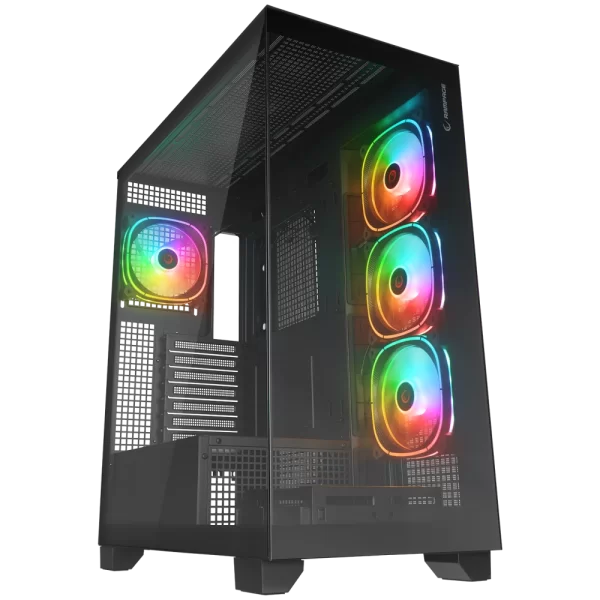 Rampage HYDRA V1 BLACK Type-C+USB3.0+USB2.0 E-ATX Exclusive Gaming Kasa