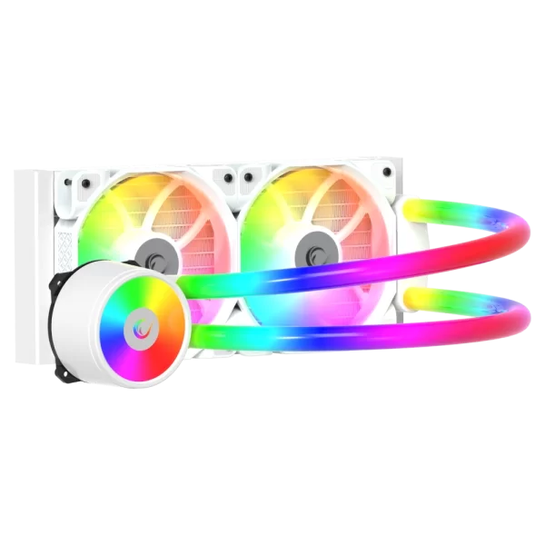 Rampage ICEBLADE C6 Beyaz 72CFM 2000RPM ARGB Fan AM5/LGA1700 Uyumlu Ledli Tüplü 240mm Sıvı Soğutucu