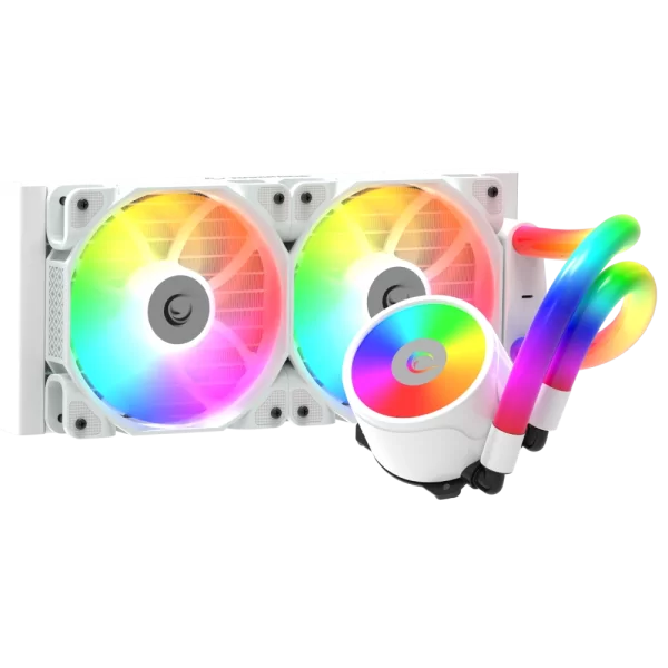 Rampage ICEBLADE C6 Beyaz 72CFM 2000RPM ARGB Fan AM5/LGA1700 Uyumlu Ledli Tüplü 240mm Sıvı Soğutucu