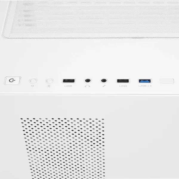 Rampage ICEWAVE Beyaz Temperli Camlı 7*12cm ARGB Fan+Kontrolcü Transparan E-ATX Mid-T Gaming Oyuncu Kasası