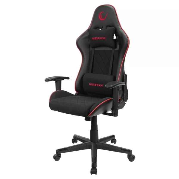 Rampage KL-R16 DRAPE Üst Seviye Terletmez Kumaş Siyah Gaming Oyuncu Koltuğu