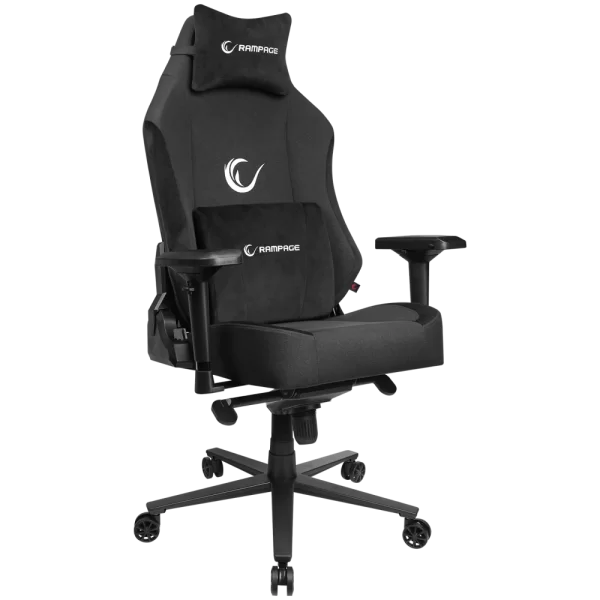 Rampage KL-R72 WOOF Üst Seviye Terletmez Kumaş Siyah Gaming Oyuncu Koltuğu